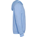 Sky Blue-White - Side - Roly Childrens-Kids Urban Drawstring Hoodie