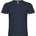 Navy Blue - Front - Roly Mens Samoyedo V Neck T-Shirt