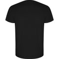 Solid Black - Back - Roly Mens Golden Plain Short-Sleeved T-Shirt