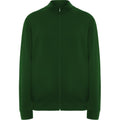 Bottle Green - Front - Roly Unisex Adult Ulan Full Zip Sweatshirt