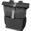 Solid Black - Front - Aqua Roll Top Recycled Water Resistant 20L Bike Bag