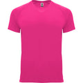 Fluorescent Pink - Front - Roly Childrens-Kids Bahrain Sports T-Shirt