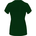 Bottle Green - Back - Roly Womens-Ladies Capri Short-Sleeved T-Shirt