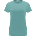 Dusty Blue - Front - Roly Womens-Ladies Capri Short-Sleeved T-Shirt