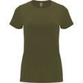 Military Green - Front - Roly Womens-Ladies Capri Short-Sleeved T-Shirt