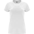 White - Front - Roly Womens-Ladies Capri Short-Sleeved T-Shirt