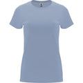 Zen Blue - Front - Roly Womens-Ladies Capri Short-Sleeved T-Shirt