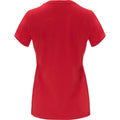 Red - Back - Roly Womens-Ladies Capri Short-Sleeved T-Shirt