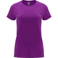 Purple - Front - Roly Womens-Ladies Capri Short-Sleeved T-Shirt