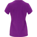 Purple - Back - Roly Womens-Ladies Capri Short-Sleeved T-Shirt