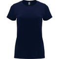 Navy Blue - Front - Roly Womens-Ladies Capri Short-Sleeved T-Shirt