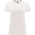 Vintage White - Front - Roly Womens-Ladies Capri Short-Sleeved T-Shirt