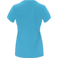 Turquoise - Back - Roly Womens-Ladies Capri Short-Sleeved T-Shirt