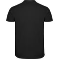 Solid Black - Back - Roly Childrens-Kids Star Short-Sleeved Polo Shirt