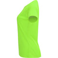 Fluorescent Green - Lifestyle - Roly Womens-Ladies Bahrain Short-Sleeved Sports T-Shirt