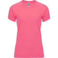 Fluorescent Lady Pink - Front - Roly Womens-Ladies Bahrain Short-Sleeved Sports T-Shirt