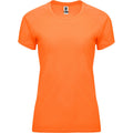 Fluorescent Orange - Front - Roly Womens-Ladies Bahrain Short-Sleeved Sports T-Shirt