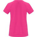 Fluorescent Pink - Back - Roly Womens-Ladies Bahrain Short-Sleeved Sports T-Shirt