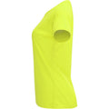 Fluorescent Yellow - Lifestyle - Roly Womens-Ladies Bahrain Short-Sleeved Sports T-Shirt