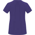 Mauve - Back - Roly Womens-Ladies Bahrain Short-Sleeved Sports T-Shirt