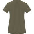 Military Green - Back - Roly Womens-Ladies Bahrain Short-Sleeved Sports T-Shirt