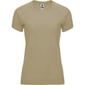 Dark Sand - Front - Roly Womens-Ladies Bahrain Short-Sleeved Sports T-Shirt