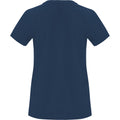 Navy Blue - Back - Roly Womens-Ladies Bahrain Short-Sleeved Sports T-Shirt