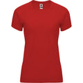 Red - Front - Roly Womens-Ladies Bahrain Short-Sleeved Sports T-Shirt