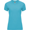 Turquoise - Front - Roly Womens-Ladies Bahrain Short-Sleeved Sports T-Shirt