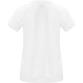 White - Back - Roly Womens-Ladies Bahrain Short-Sleeved Sports T-Shirt