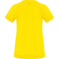 Yellow - Back - Roly Womens-Ladies Bahrain Short-Sleeved Sports T-Shirt