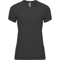 Dark Lead - Front - Roly Womens-Ladies Bahrain Short-Sleeved Sports T-Shirt