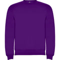 Purple - Front - Roly Unisex Adult Clasica Crew Neck Sweatshirt