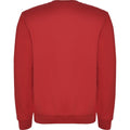 Red - Back - Roly Unisex Adult Clasica Crew Neck Sweatshirt