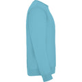 Turquoise - Side - Roly Unisex Adult Clasica Crew Neck Sweatshirt