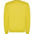 Yellow - Back - Roly Unisex Adult Clasica Crew Neck Sweatshirt