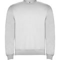 Ash White Melange - Front - Roly Unisex Adult Clasica Crew Neck Sweatshirt