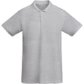 Grey Marl - Front - Roly Mens Prince Short-Sleeved Polo Shirt