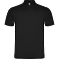 Solid Black - Front - Roly Unisex Adult Austral Short-Sleeved Polo Shirt