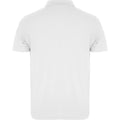 White - Back - Roly Unisex Adult Austral Short-Sleeved Polo Shirt