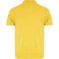 Yellow - Back - Roly Unisex Adult Austral Short-Sleeved Polo Shirt