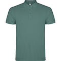 Calm Blue - Front - Roly Mens Star Short-Sleeved Polo Shirt