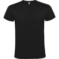 Solid Black - Front - Roly Unisex Adult Atomic T-Shirt