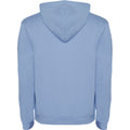 Sky Blue-White - Back - Roly Mens Urban Hoodie