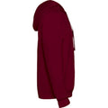 Maroon-Grey Marl - Side - Roly Mens Urban Hoodie