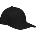 Solid Black - Side - Elevate NXT Unisex Adult Onyx Aware Recycled 5 Panel Baseball Cap