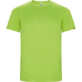 Lime - Front - Roly Childrens-Kids Imola Short-Sleeved Sports T-Shirt