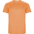 Fluorescent Orange - Front - Roly Childrens-Kids Imola Short-Sleeved Sports T-Shirt