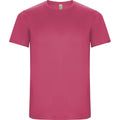 Fluorescent Pink - Front - Roly Childrens-Kids Imola Short-Sleeved Sports T-Shirt