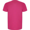 Fluorescent Pink - Back - Roly Childrens-Kids Imola Short-Sleeved Sports T-Shirt